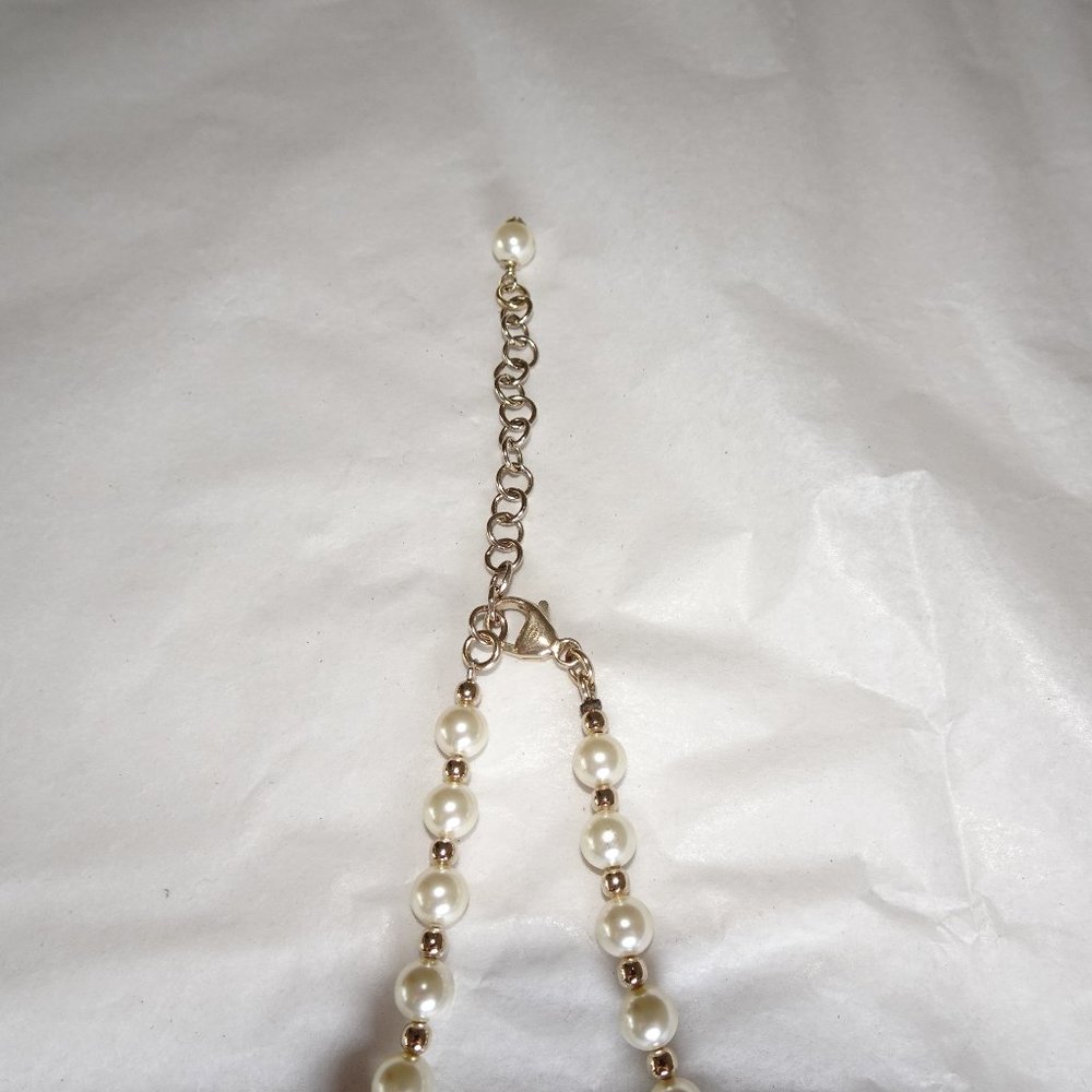 Chanel Pearl Crystal Necklace Vintage - Picture 10 of 14